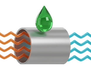 Application flow through a treatment pipe